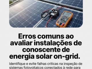 Erros comuns ao avaliar instalações de energia solar on-grid