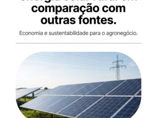 Benefícios reais da energia solar rural em comparação com outras fontes