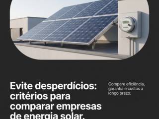 Evite desperdícios: critérios para comparar empresas de energia solar