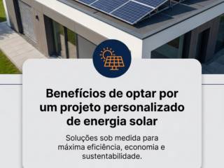 Benefícios de optar por um projeto personalizado de energia solar