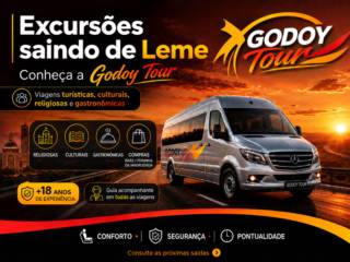 Excursões saindo de Leme: conheça a Godoy Tour