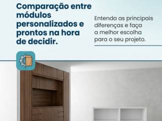 Comparação entre módulos personalizados e prontos na hora de decidir