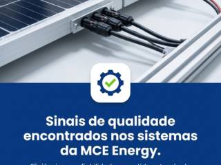 Sinais de qualidade encontrados nos sistemas da MCE Energy.