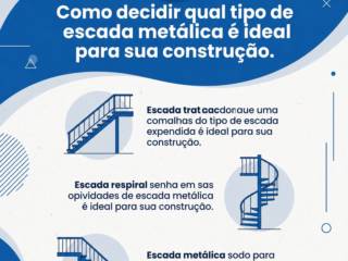 Como decidir qual tipo de escada metálica é ideal para sua construção.