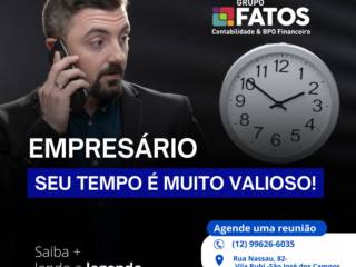 Empresário, seu tempo é o ativo mais importante.
