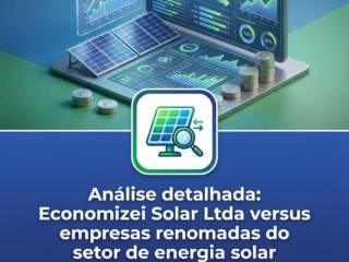 Análise detalhada: Economizei Solar Ltda versus empresas renomadas do setor de energia solar