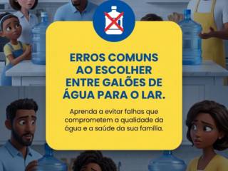 Erros comuns ao escolher entre galões de água para o lar