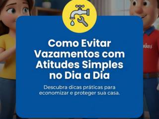 Como Evitar Vazamentos com Atitudes Simples no Dia a Dia