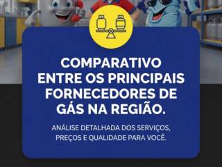 Comparativo entre os principais fornecedores de gás na região