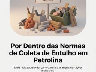 Por Dentro das Normas de Coleta de Entulho em Petrolina
