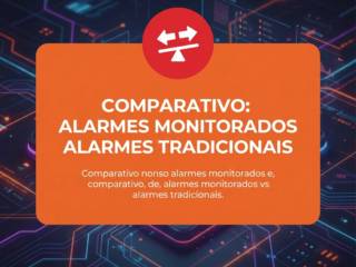 Comparativo: alarmes monitorados vs alarmes tradicionais