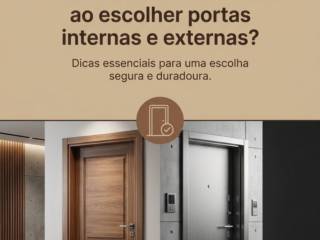 Como evitar erros comuns ao escolher portas internas e externas?