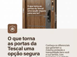 O que torna as portas da Tescal uma opção segura para seu lar?