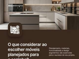 O que considerar ao escolher móveis planejados para a cozinha?