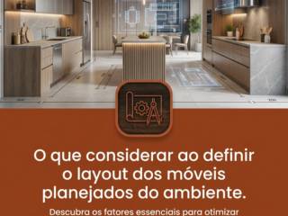 O que considerar ao definir o layout dos móveis planejados do ambiente
