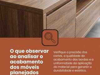 O que observar ao analisar o acabamento dos móveis planejados