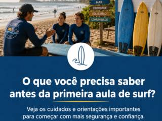 O que você precisa saber antes da primeira aula de surf?