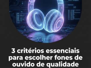 3 critérios essenciais para escolher fones de ouvido de qualidade