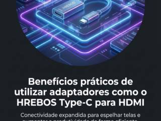 Benefícios práticos de utilizar adaptadores como o HREBOS Type-C para HDMI