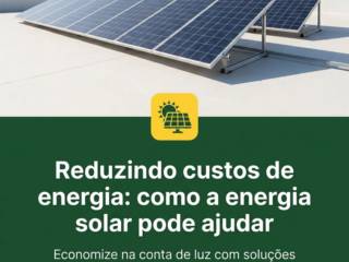 Reduzindo custos de energia: como a energia solar pode ajudar