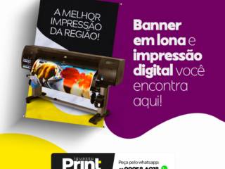 Banner em lona e impressão digital