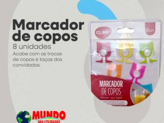 Nunca Mais Troque de Copo: Descubra o Marcador de Copos no Mundo das Utilidades 02!