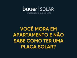 É possível ter energia solar no apartamento?