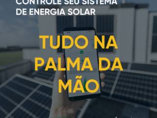 Constrole seu sistema de energia solar tudo na palma da mão.