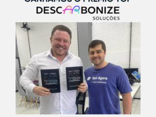 Ganhamos o prêmio Top DescARbonize.