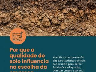 Por que a qualidade do solo influencia na escolha da empresa