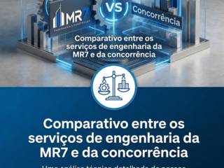 Comparativo entre os serviços de engenharia da MR7 e da concorrência