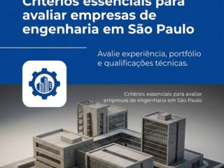 Critérios essenciais para avaliar empresas de engenharia em São Paulo