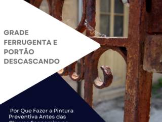 Grade Ferrugenta e Portão Descascando: Por Que Fazer a Pintura Preventiva Antes das Chuvas Economiza no Seu Imóvel