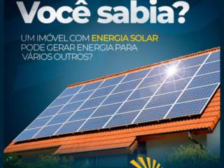 Você Sabia? Um Imóvel Com Energia Solar Pode Gerar Energia Para Vários Outros