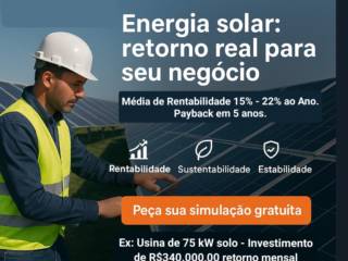 Energia Solar: Retorno Real Para Seu Negócio