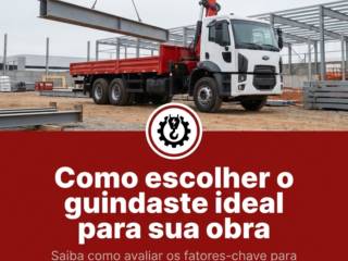 - Como escolher o guindaste ideal para sua obra