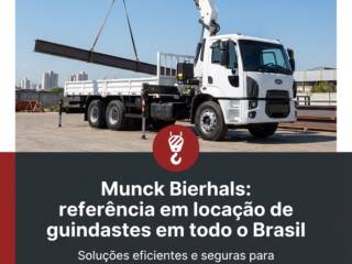Munck Bierhals: referência em locação de guindastes em todo o Brasil