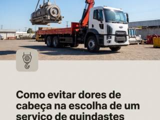 Como evitar dores de cabeça na escolha de um serviço de guindastes