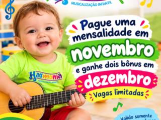 Novembro Premiado na Harmonia Musicalização Infantil!