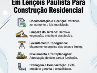 Como Preparar Um Terreno Em Lençóis Paulista Para Construção Residencial