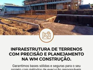 Infraestrutura de terrenos com precisão e planejamento na WM Construção