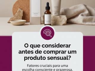 O que considerar antes de comprar um produto sensual?