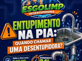 Entupimento na pia: quando chamar uma desentupidora?