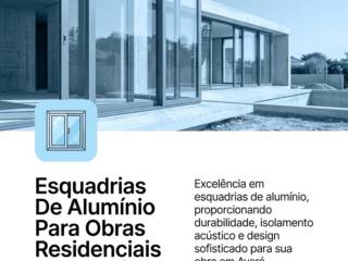 Esquadrias De Alumínio Para Obras Residenciais Em Avaré