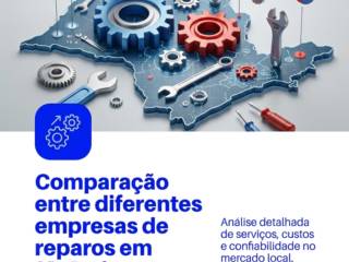 Comparação entre diferentes empresas de reparos em São Paulo.