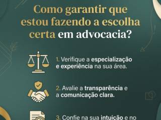Como garantir que estou fazendo a escolha certa em advocacia?