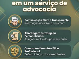 Sinais de qualidade em um serviço de advocacia
