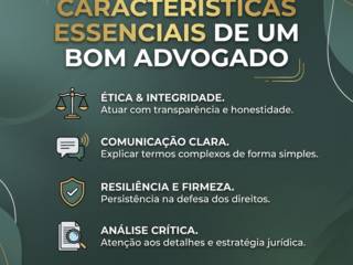 Características essenciais de um bom advogado