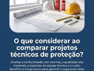 O que considerar ao comparar projetos técnicos de proteção?