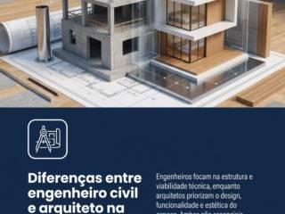 Diferenças entre engenheiro civil e arquiteto na construção